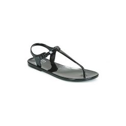 Japonki Emporio Armani EA7 SEA WORLD BW LOGO SERIES JELLY W SANDAL. Czarne klapki damskie Emporio Armani EA7, bez wzorów, bez obcasa. Za 309,00 zł.
