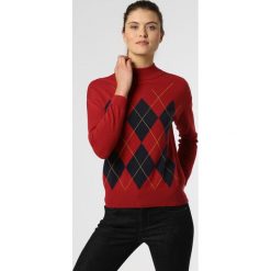 Marie Lund - Sweter damski, czerwony. Czerwone swetry damskie Marie Lund, m, w kratkę, z bawełny, bez rękawów, bez kaptura. Za 149,95 zł.