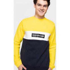 Bluza męska BLM205 - żółty. Żółte bluzy męskie marki 4f, m, z dzianiny. Za 119,99 zł.