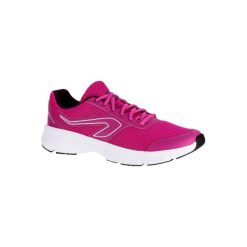 Buty do biegania RUN CUSHION damskie. Różowe buty damskie do biegania marki KALENJI, z poliesteru. W wyprzedaży za 59,99 zł.