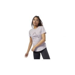 T-shirty z krótkim rękawem Reebok Sport Koszulka Training Essentials Marble Logo. Fioletowe topy sportowe damskie marki Reebok Sport, m, z krótkim rękawem. Za 99,95 zł.