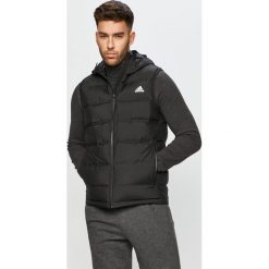 Adidas Performance - Bezrękawnik puchowy. Czarne płaszcze męskie adidas Performance, s, bez wzorów, z poliesteru, z kapturem. Za 449,90 zł.