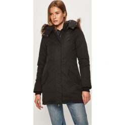 Only - Parka. Czarne kurtki damskie ONLY, s, bez wzorów, z bawełny, długie, z kapturem. W wyprzedaży za 239,90 zł.