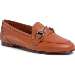 Lordsy FILIPE - 10619 Sa Camel. Pomarańczowe półbuty damskie Filipe, ze skóry, bez obcasa. Za 269,00 zł.