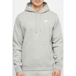 Bluza męska z kapturem NIKE popielate. Szare bluzy męskie Nike, s, bez wzorów, z bawełny, z kapturem, bez rękawów, z kapturem. Za 199,90 zł.