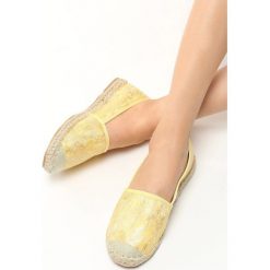 Żółte Espadryle Lihan. Żółte espadryle damskie Born2be, z materiału, na platformie. Za 49,99 zł.