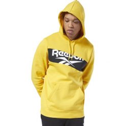 Reebok Vector Bluza Żółty. Żółte bluzy męskie Reebok, m, z nadrukiem, z bawełny, bez kołnierzyka, bez rękawów, bez kaptura. Za 283,95 zł.