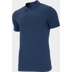 Koszulka polo męska TSM626 - denim - Outhorn. Koszulki męskie Outhorn, m, bez wzorów, z denimu, bez rękawów. W wyprzedaży za 49,99 zł.
