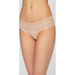 Dkny - Figi. Czarne majtki damskie DKNY, s, w koronkowe wzory, z nylonu. W wyprzedaży za 69,90 zł.