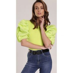 Limonkowa Bluzka Candice. Bluzki damskie Renee, s, bez wzorów, bez kołnierzyka, bez rękawów. W wyprzedaży za 69,99 zł.