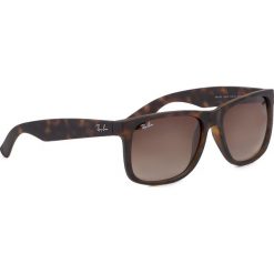 Okulary przeciwsłoneczne RAY-BAN - Justin 0RB4165 710/13 Brown/Brown. Pomarańczowe okulary przeciwsłoneczne męskie Ray-Ban, z tworzywa sztucznego. W wyprzedaży za 399,00 zł.