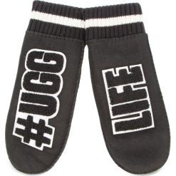 Rękawiczki Damskie UGG - W Ugglife Patch Mitten 17600 S/M Black. Czarne rękawiczki damskie marki Ugg, z wełny. W wyprzedaży za 449,00 zł.