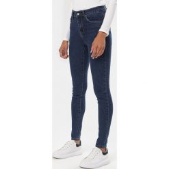 Granatowe Jeansy Skinny Aefer. Niebieskie jeansy damskie Born2be. Za 69,99 zł.