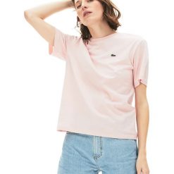 LACOSTE > TF5441-ADY. Koszulki damskie Lacoste, bez wzorów, z bawełny, eleganckie, bez kołnierzyka, bez rękawów. W wyprzedaży za 169,99 zł.