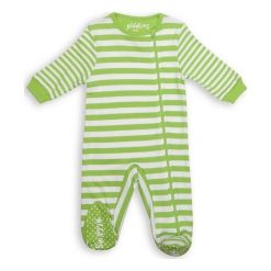 Pajacyk Greenery Stripe 6-12 m. Zielone body niemowlęce marki Juddlies. Za 50,06 zł.
