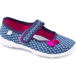 Kapcie. Niebieskie kapcie dziewczęce SHOES 7. Za 49,90 zł.