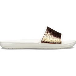 Crocs Sloane Metallic Texture Slide 205737-81F. Klapki damskie Crocs, bez wzorów, bez obcasa, na platformie. W wyprzedaży za 119,99 zł.