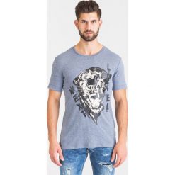 NIEBIESKI T-SHIRT NEXT LEVEL. Niebieskie t-shirty męskie Guess, xl, z nadrukiem, z okrągłym kołnierzem. Za 95,00 zł.