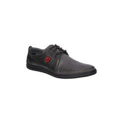 Buty Casu Półbuty skórzane sznurowane 372. Czarne trampki męskie Casu, na sznurówki. Za 129,99 zł.