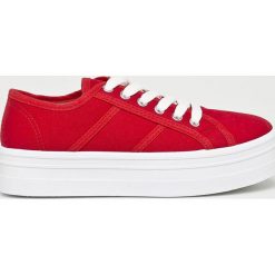 Haily's - Tenisówki. Czerwone trampki i tenisówki damskie Haily's, bez wzorów, z materiału, na sznurówki. W wyprzedaży za 69,90 zł.
