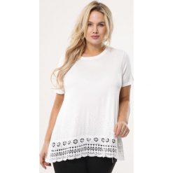 Biała Bluzka Weather. Białe bluzki damskie Born2be, xl, bez wzorów, bez kołnierzyka, bez rękawów. W wyprzedaży za 44,99 zł.