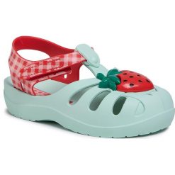 Sandały IPANEMA - Summer VII Baby 82858 Green/Red 20506. Zielone sandały dziewczęce Ipanema, z tworzywa sztucznego, bez zapięcia. W wyprzedaży za 99,00 zł.