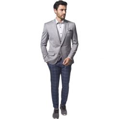 Marynarka pella szary regular fit. Szare marynarki męskie Recman, m, bez wzorów. Za 199,99 zł.