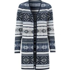 Cellbes Żakardowy sweter we wzory niebieski we wzory female niebieski/ze wzorem 38/40. Niebieskie swetry damskie Cellbes, bez wzorów, z żakardem, z długim rękawem, długie, bez kaptura. Za 229,00 zł.