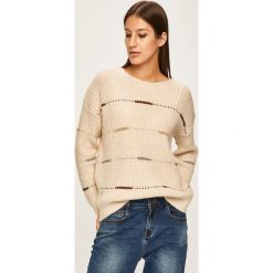 Answear - Sweter. Brązowe swetry damskie ANSWEAR, s, bez wzorów, z elastanu, bez rękawów, bez kaptura. W wyprzedaży za 119,90 zł.