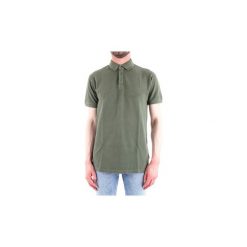 Koszulki polo z krótkim rękawem Trussardi 52T00229-1T002443. Zielone koszulki męskie Trussardi, s, bez wzorów, z krótkim rękawem. Za 215,38 zł.