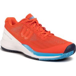 Buty WILSON - Rush Pro 3.0 WRS325970 Tangerine/Wht/Bonnie Bue. Czerwone buty sportowe męskie Wilson, z materiału, bez zapięcia, tenisowe. Za 619,00 zł.