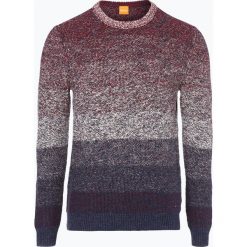 Swetry klasyczne męskie: BOSS Casual – Sweter męski – Arduage, niebieski