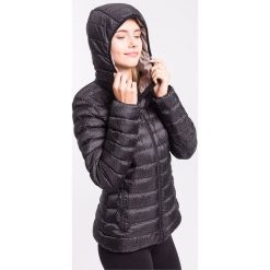 Kurtki damskie: Kurtka puchowa damska KUD005z – allover czarny – 4F