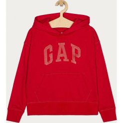 GAP - Bluza dziecięca 104-158 cm. Szare bluzy chłopięce GAP, z nadrukiem, z bawełny, bez rękawów, z kapturem. Za 119,90 zł.