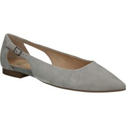 BALERINY CAPRICE 9-22111-26. Szare baleriny damskie marki Caprice, bez wzorów, bez obcasa. Za 129,99 zł.