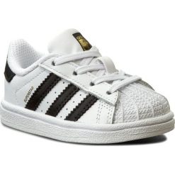 Buty adidas - Superstar I BB9076 Ftwwht/Cblack/Ftwwht. Białe półbuty dziewczęce Adidas, na sznurówki. W wyprzedaży za 169,00 zł.