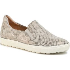 Tenisówki CAPRICE - 9-24662-24 Lt Grey Snake 255. Brązowe półbuty damskie Caprice, bez wzorów, ze skóry, bez zapięcia. Za 229,00 zł.