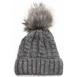 Szara Czapka Clout. Szare czapki zimowe damskie marki FORCLAZ, z materiału. Za 29,99 zł.