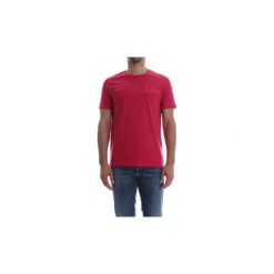 T-shirty z krótkim rękawem Dondup US198 JF194U. Różowe t-shirty męskie Dondup, xl, bez wzorów, bez kołnierzyka, krótkie. Za 151,55 zł.