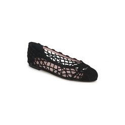 Baleriny Pretty Ballerinas MARILYN LATTICE. Czarne baleriny damskie marki Pretty Ballerinas, bez wzorów, bez obcasa. Za 767,20 zł.