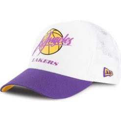 Czapka z daszkiem NEW ERA - Nba Neoprene Trucke 11941810 Biały Fioletowy. Białe czapki męskie New Era, bez wzorów, z elastanu. Za 119,00 zł.