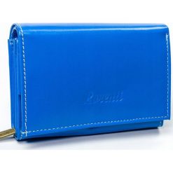 Skórzany Portfel Damski Lorenti Skóra naturalna RD-02-BAL BLUE - Niebieski. Niebieskie portfele damskie ROVICKY, bez wzorów, ze skóry. Za 59,99 zł.