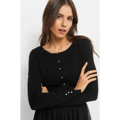 Sweter w groszki 3D. Czarne kardigany damskie Orsay, xs, w grochy, z bawełny. Za 49,99 zł.