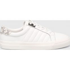 Calvin Klein - Buty. Białe buty sportowe damskie Calvin Klein, bez wzorów, ze skóry, sportowe. Za 469,90 zł.
