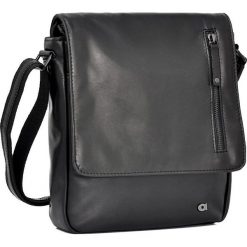 Skórzana torba na ramię unisex Daag Albedo 8 czarna - Czarny. Czarne torby męskie skórzane daag, bez wzorów, na ramię. Za 389,99 zł.