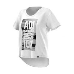 Bluzki, topy, tuniki: Adidas Koszulka damska SW LineAge Tee biała r. XS