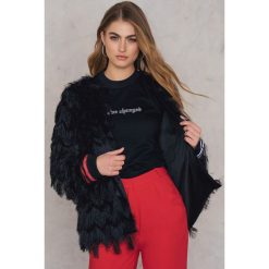 Kurtki damskie: Rut&Circle Kurtka z frędzlami Elvy – Black