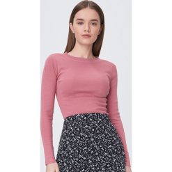 Dopasowana bluzka basic - Różowy. Różowe bluzki damskie Sinsay, s, bez wzorów, bez kołnierzyka, bez rękawów. Za 19,99 zł.