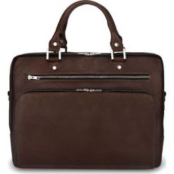 Torba Solier Skórzana męska torba na laptopa Solier SL24 Shannon ciemny brąz uniwersalny. Torby męskie skórzane Solier, bez wzorów. Za 699,00 zł.