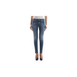 Jeansy slim fit Dondup GAYNOR DP238-. Niebieskie jeansy damskie Dondup, bez wzorów, z jeansu. Za 312,60 zł.